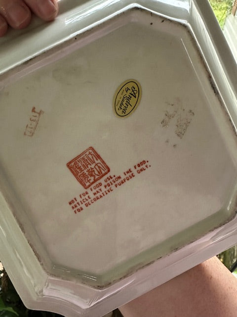 Vintage Equestrian hunt scene plate